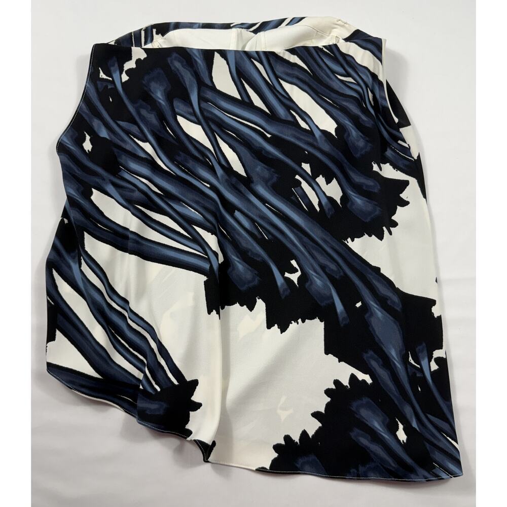 NWT Halston Heritage set of Strapless Top & pencil skirt white and  blue - Picture 12 of 16